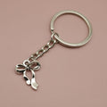 Metal Ribbon Bow Keychain Cute Bag Charm Gift view 6