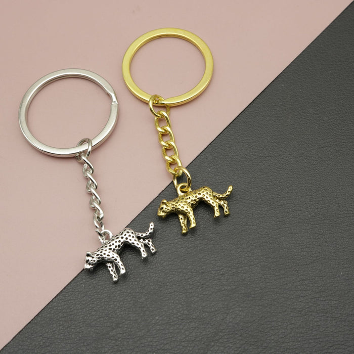 Metal Minimalist Leopard Keychain For Bag Charm Gift