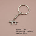 Metal Minimalist Leopard Keychain For Bag Charm Gift view 2