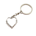 Zinc Alloy Hollow Heart Keychain Bag Charm Gift view 5