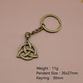 Metal Celtic Amulet Keychain Bag Charm view 2