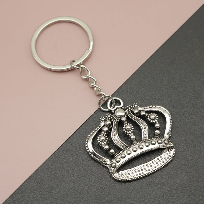Zinc Alloy Large Crown Keychain For Bag Charm Gift