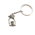 Zinc Alloy Flower Owl Keychain For Bag Charm Gift view 5