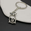 Zinc Alloy Flower Owl Keychain For Bag Charm Gift view 3