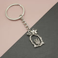 Zinc Alloy Flower Owl Keychain For Bag Charm Gift view 1
