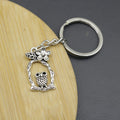 Zinc Alloy Flower Owl Keychain For Bag Charm Gift view 4