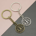 Metal Sun Moon Tree Keychain Gift view 1