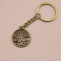 Metal Sun Moon Tree Keychain Gift view 6