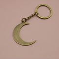 Zinc Alloy Simple Moon Keychain Celestial Bag Charm Gift view 6
