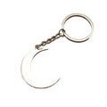 Zinc Alloy Simple Moon Keychain Celestial Bag Charm Gift view 5