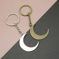 Zinc Alloy Simple Moon Keychain Celestial Bag Charm Gift view 1