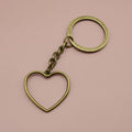 Metal Hollow Heart Keychain For Bag Charm Romantic Gift view 6