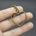 Metal Hollow Heart Keychain For Bag Charm Romantic Gift view 4