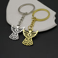 Zinc Alloy Angel Keychain Bag Charm Gift view 3