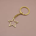 Metal Hollow Five Point Star Keychain Bag Charm view 6