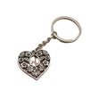 Metal Flower Heart Keychain For Bag Charm Gift view 5