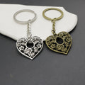 Metal Flower Heart Keychain For Bag Charm Gift view 4