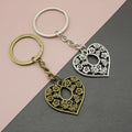 Metal Flower Heart Keychain For Bag Charm Gift view 1