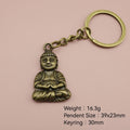 Metal Buddha Keychain Bag Charm view 2