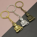Metal Buddha Keychain Bag Charm view 1