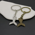 Metal Mermaid Tail Keychain Bag Charm for Keys and Gifts view 4