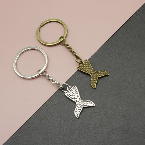 Metal Mermaid Tail Keychain Bag Charm for Keys and Gifts