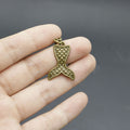 Metal Mermaid Tail Keychain Bag Charm for Keys and Gifts view 3