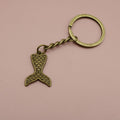 Metal Mermaid Tail Keychain Bag Charm for Keys and Gifts view 6