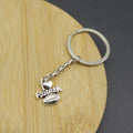 Metal I Love Football Keychain Gift Bag Charm view 3