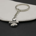 Metal I Love Football Keychain Gift Bag Charm view 4