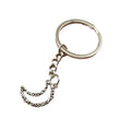 Zinc Alloy Minimalist Moon Keychain Bag Charm Gift view 5
