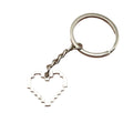 Zinc Alloy Mosaic Heart Keychain For Bag Charm Gift view 5