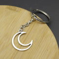 Zinc Alloy Hollow Moon Keychain For Celestial Bag Charm view 3
