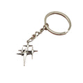 Zinc Alloy Shining Star Keychain Bag Charm Gift view 5
