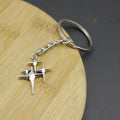 Zinc Alloy Shining Star Keychain Bag Charm Gift view 3