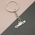 Metal Minimalist Car Keychain Bag Charm view 1
