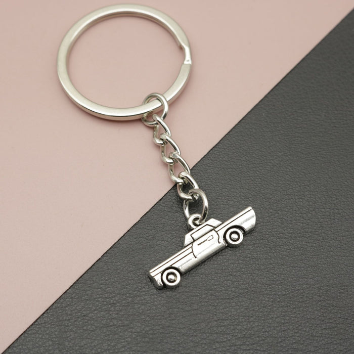 Metal Minimalist Car Keychain Bag Charm