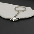 Metal Saturn Planet Keychain Solar System Bag Charm Gift view 4