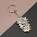 Zinc Alloy Minimalist Indian Chief Keychain Bag Charm view 1