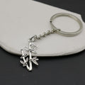 Zinc Alloy Bamboo Keychain Minimalist Bag Charm Key Ring Gift view 3