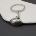 Metal Rugby Ball Keychain Bag Charm view 4