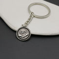Zinc Alloy Handshake Eye Pendant Keychain Bag Charm Gift view 3