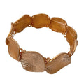 Minimalist Geometric Round Spliced Metal Bangle With Niche Cool Style Design view 5