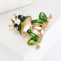 Alloy Enamel Frog Prince Brooch For Women's Fashion Clothing view 2