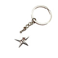 Zinc Alloy Smooth Star Keychain Bag Charm Gift view 5