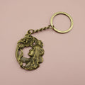 Zinc Alloy Girl Figure Keychain Minimalist Bag Charm Gift view 6