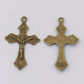 DIY Vintage Zinc Alloy Jewelry Accessories Cross Pendant Charms For Handmade Necklaces view 3