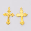 DIY Vintage Zinc Alloy Jewelry Accessories Cross Pendant Charms For Handmade Necklaces view 2