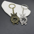 Zinc Alloy Minimalist Owl Keychain Bag Charm Gift – Antique Copper view 4
