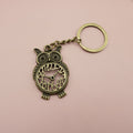 Zinc Alloy Minimalist Owl Keychain Bag Charm Gift – Antique Copper view 6